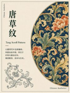 Tang Dynasty Scroll Pattern Soft Enamel Pin, Chinese Vintage Floral Brooch Accessory唐代唐草纹软珐琅徽章 中式缠枝花卉复古胸针配饰 微信图片 20260803150506 378 984